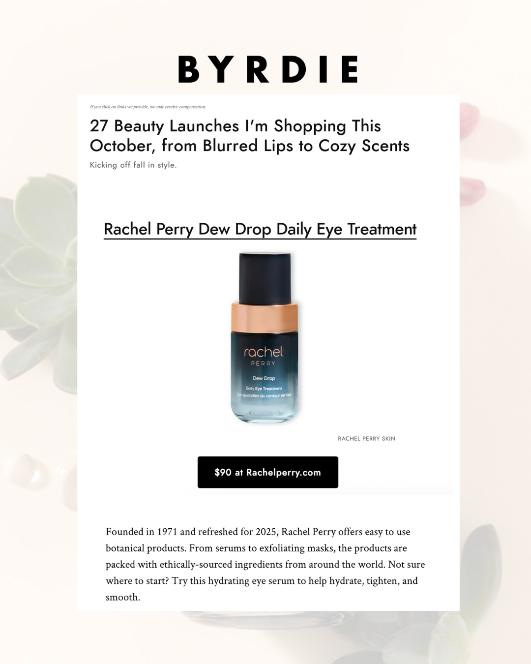 rachel perry skincare byrdie feature