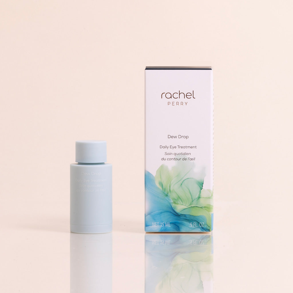 rachel perry natural skincare refillable products dew drop daily eye treatment