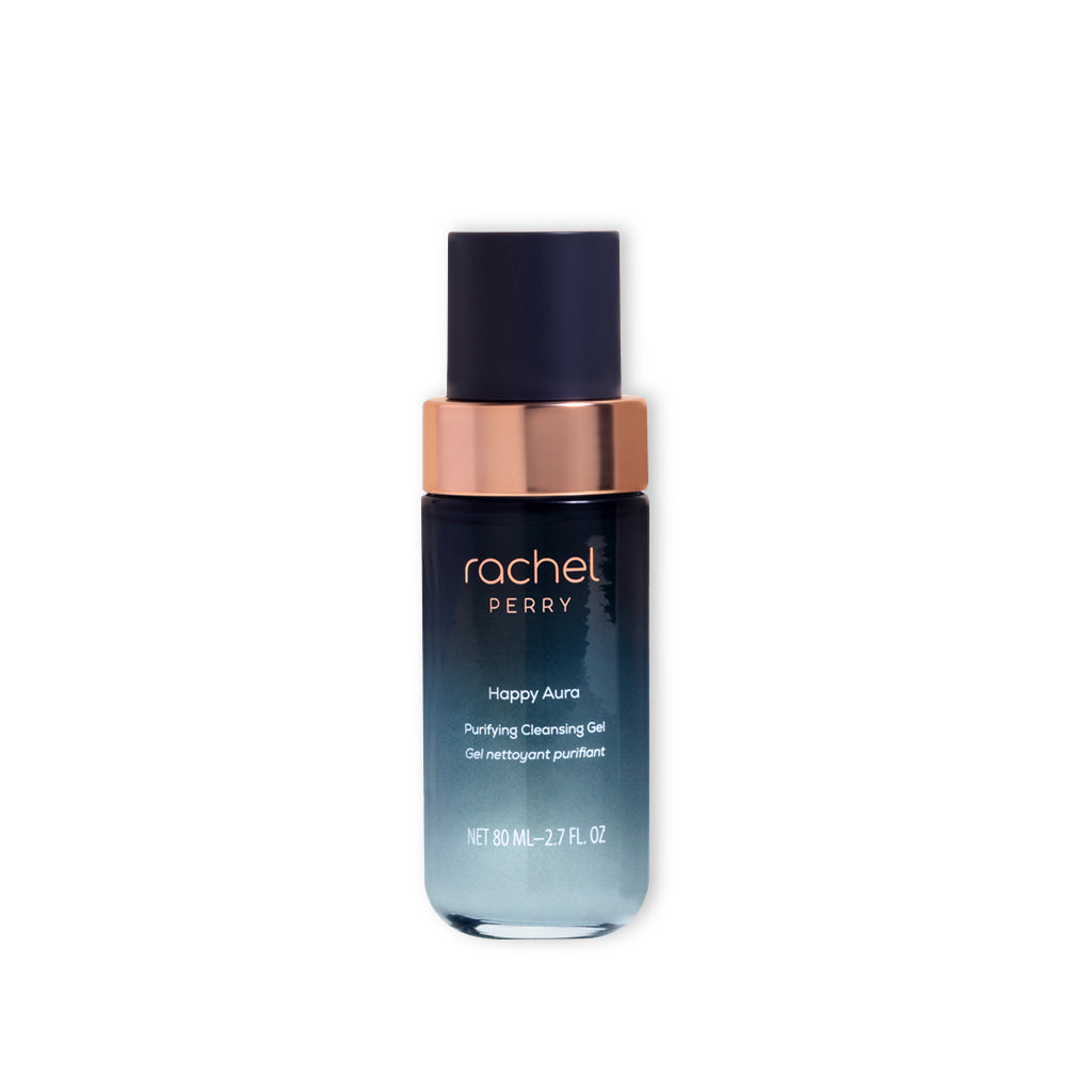 happy aura purifying cleansing gel bottle rachel perry natural clean skincare