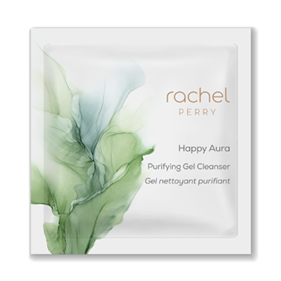 rachel perry happy aura purifying gel cleanser gift sachet